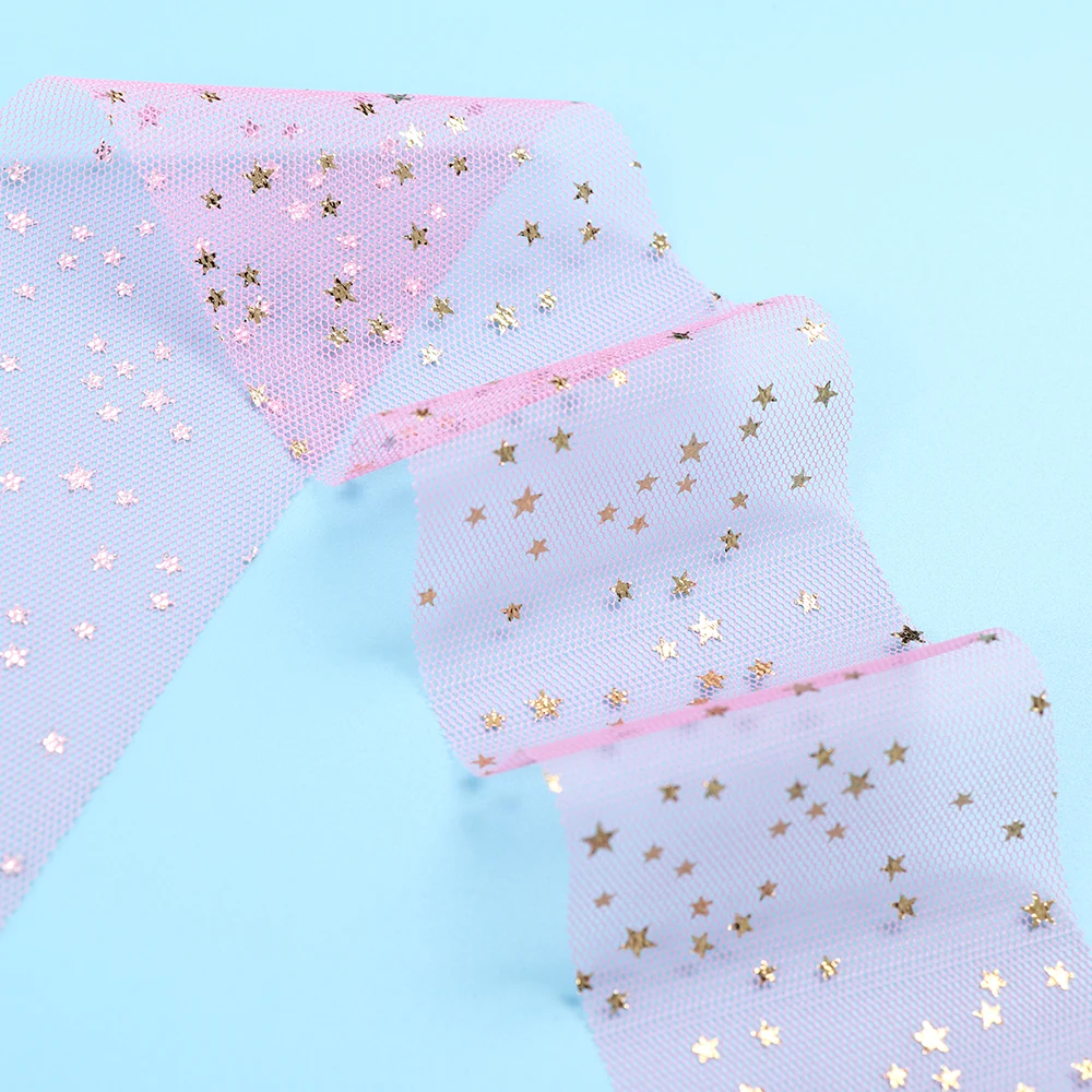 8 см * 5 м мягкие блестки звезда Тюль рулоны свадебное романтическое украшение