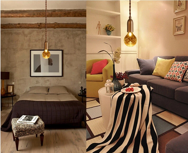 3 Вт Singe Head американский кантри светодиодные подвесные светильники лампы