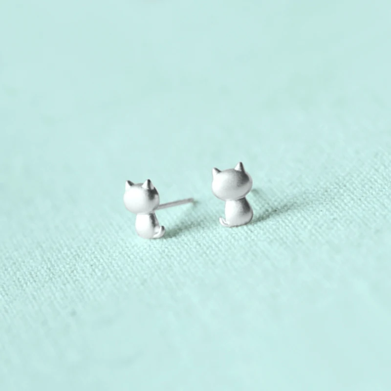 Женские серьги гвоздики из серебра 2018 пробы в спортивном стиле|stud earrings|jewelry