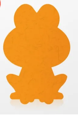 Orange Frog 100 шт./упак. «любящее сердце» в форме корейский принт мульташной Минни желая исследование открытка поздравительные открытки для записок - Цвет: Orange Frog