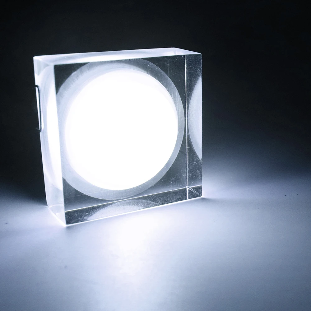 Китайский Цветной светодиодный светильник 5 шт. 3 Вт квадратный встраиваемый