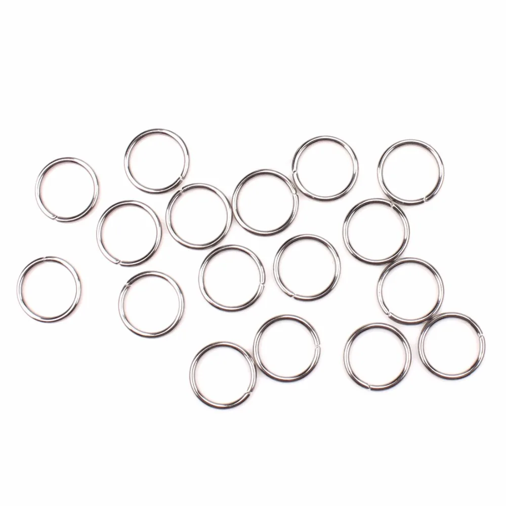 Регулируемые кольца из нержавеющей стали 200 шт./лот 4/5/6/7/8/9/10 мм сплит для