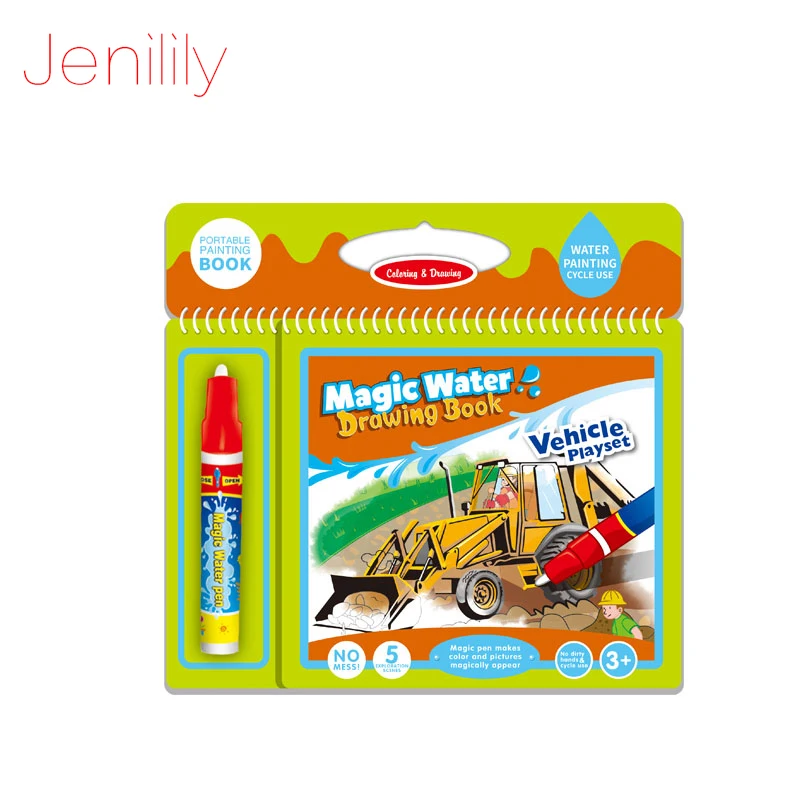 Jenilily JN2328 1 транспортная серия водяная книга для рисования с волшебной ручкой