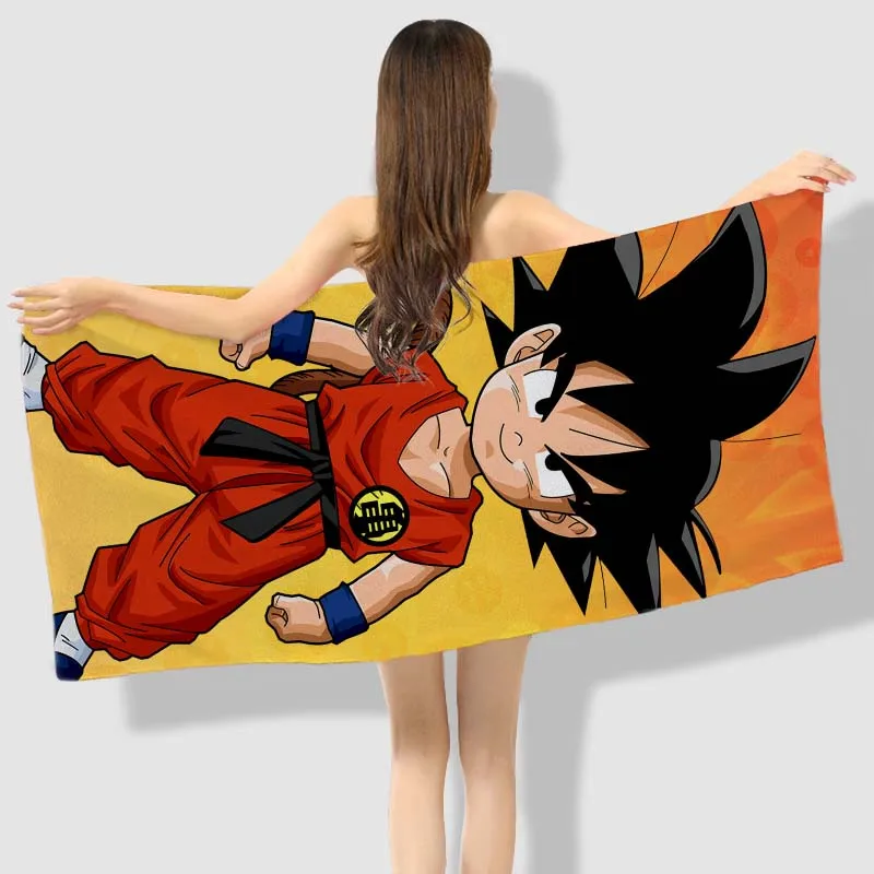 Аниме Манга Dragon Ball; Dragonball Z банное полотенце для пляжа Полотенца 001 аккумулятор большой емкости