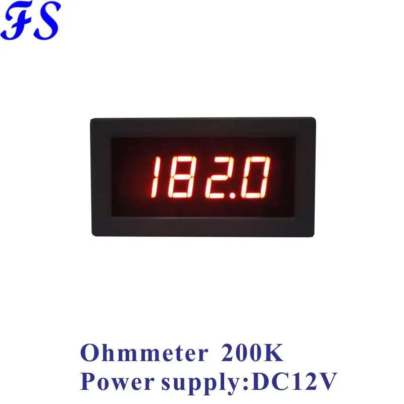 Ohm метр 200K светодиодный цифровой измеритель сопротивления напряжение
