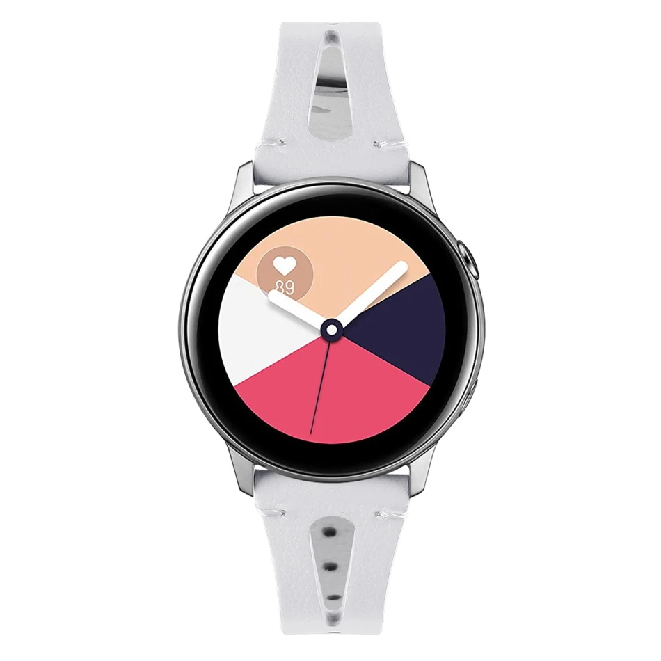 20 мм ремешок из натуральной кожи для Samsung Galaxy Watch Active Band 42 Sport S2 Quick Release кожаный