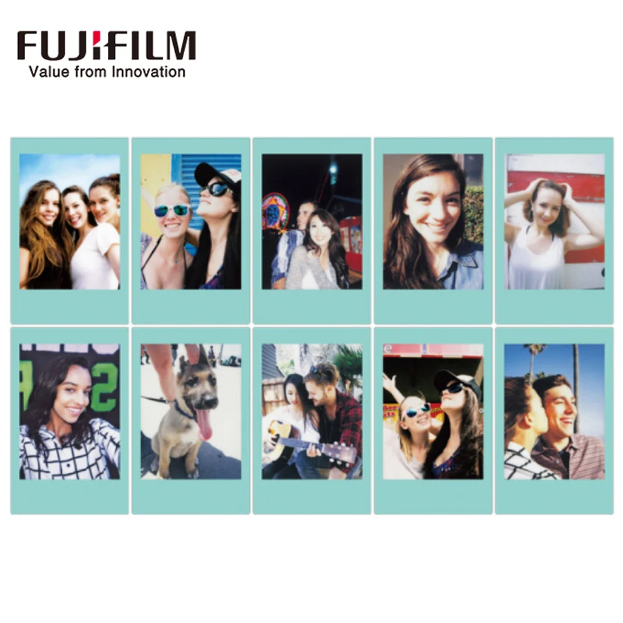 Фотобумага Fujifilm Fuji Instax Mini 8 10 листов пленка небесно синего цвета для камеры 7 s 50 50i