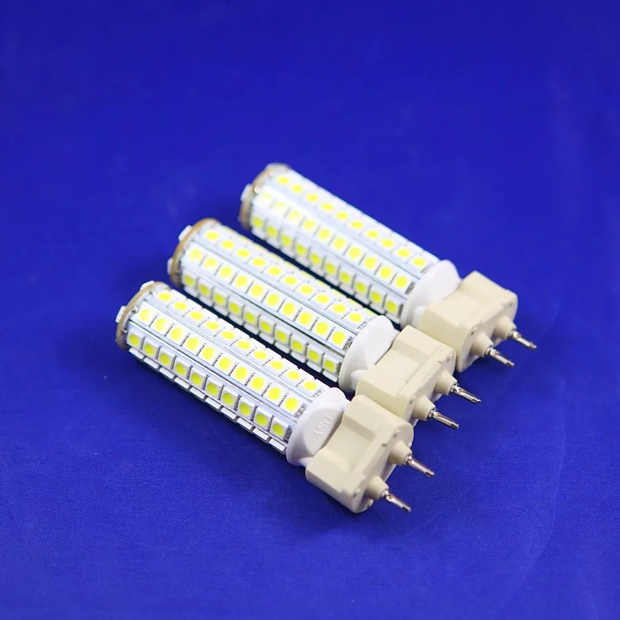 Бесплатная доставка 12 Вт светодиодный G12 лампа дневной белый AC85 265V 102 pcs Epistar SMD5050