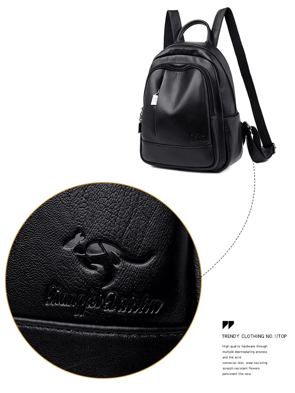 Женские мягкие кожаные рюкзаки, высокое качество, рюкзак Mochila Feminina, школьные сумки для девочек-подростков, рюкзак для путешествий, Sac A Dos
