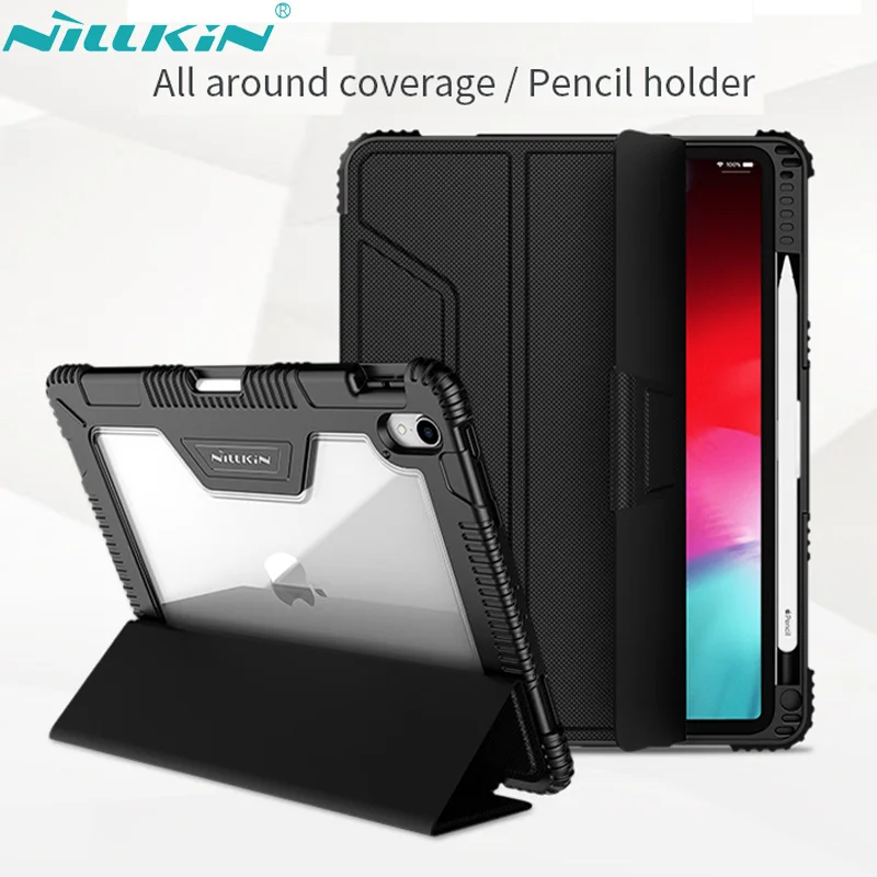 Чехол NILLKIN для iPad 9 7 Pro 11 12 2018 умный флип чехол с держателем карандаша