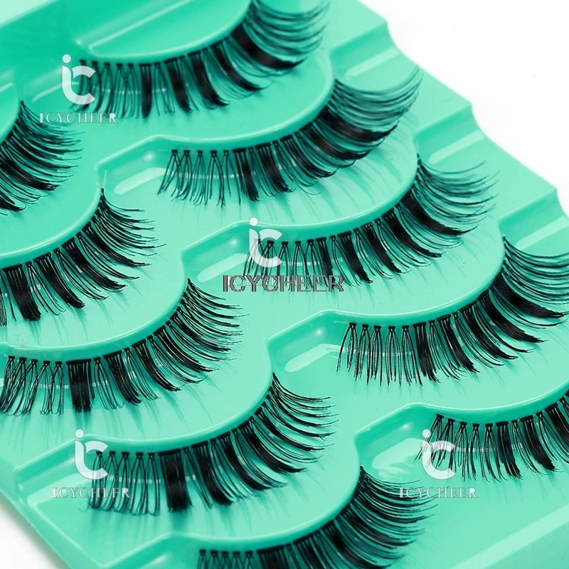 Makup 5 пар красоты Wispies натуральные длинные толстые мягкие поддельные ресницы