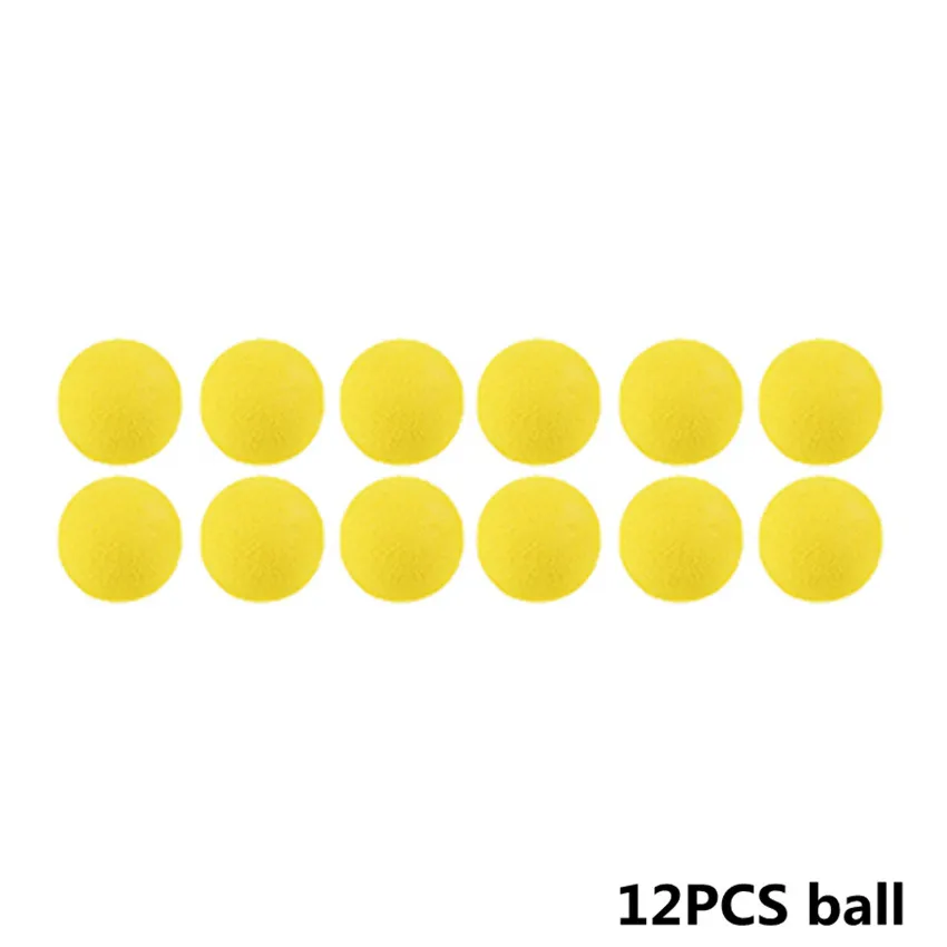 12 PCS Ball 1 комплект с воздушным питанием для мальчиков Детский безопасный игрушечный пистолет с мягкими пулями Крытая хитовая игра с голодной уткой Забавный подарок мишень пуля игрушка - Цвет: 12 PCS Ball