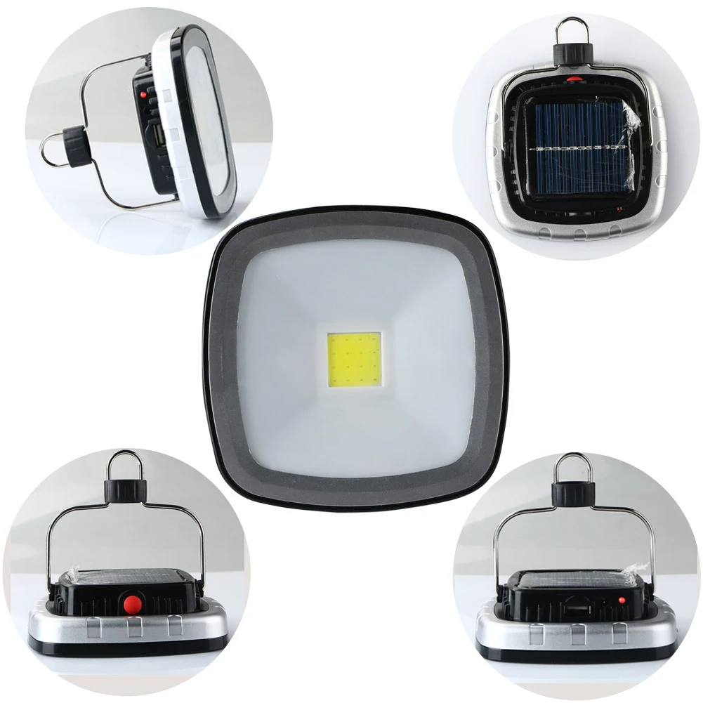 Светильник для кемпинга на солнечной энергии подзаряжаемый от USB подвесной