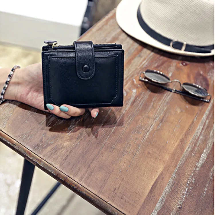 2018 женский кошелек из искусственной кожи с Микки-Маусом модный застежкой на