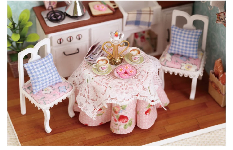 Cute Room A Doll's House Gift for Lover The Puppenhaus Toys Children Miniature Furniture Wooden | Игрушки и хобби