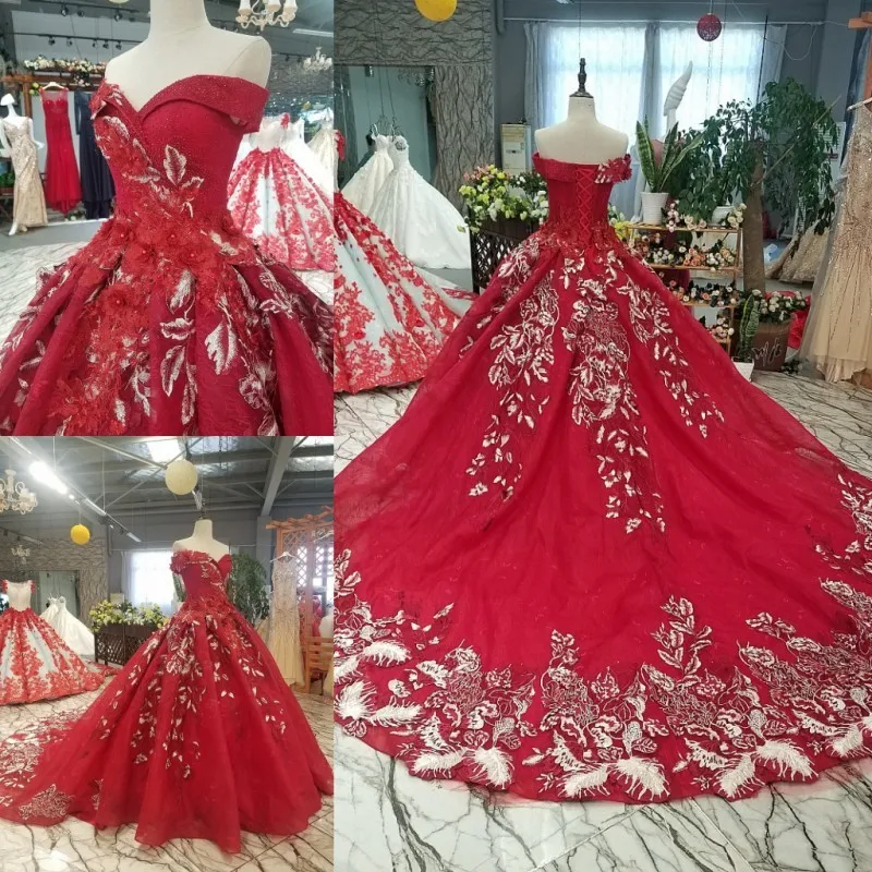 2018 Новое узорное свадебное платье невесты на одно плечо в Корейском стиле