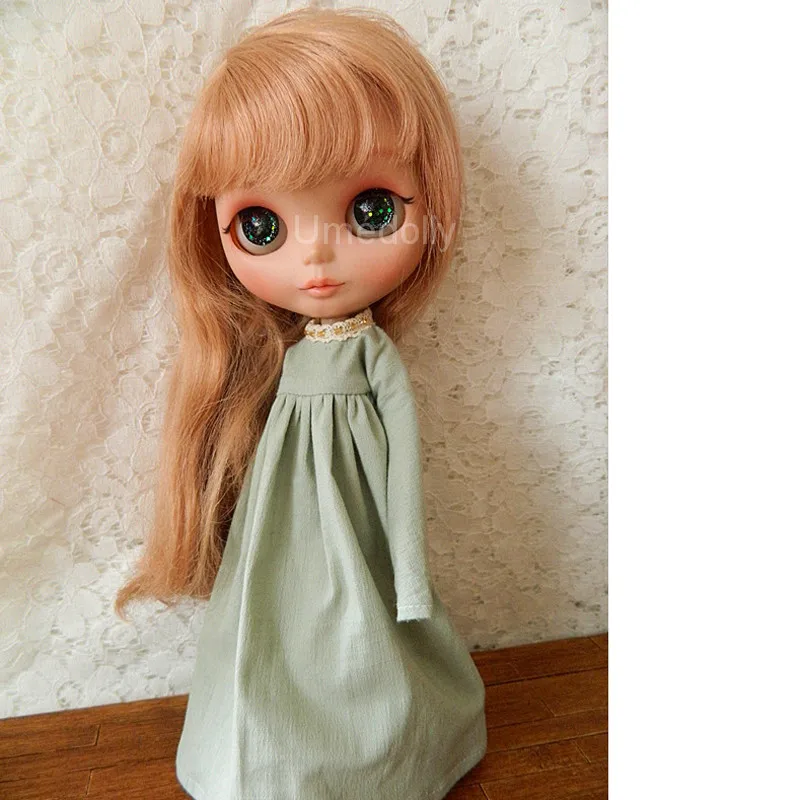 1 шт. 1/6 длинное однотонное платье для куклы Blyth Licca кукла Azone аксессуары одежды |