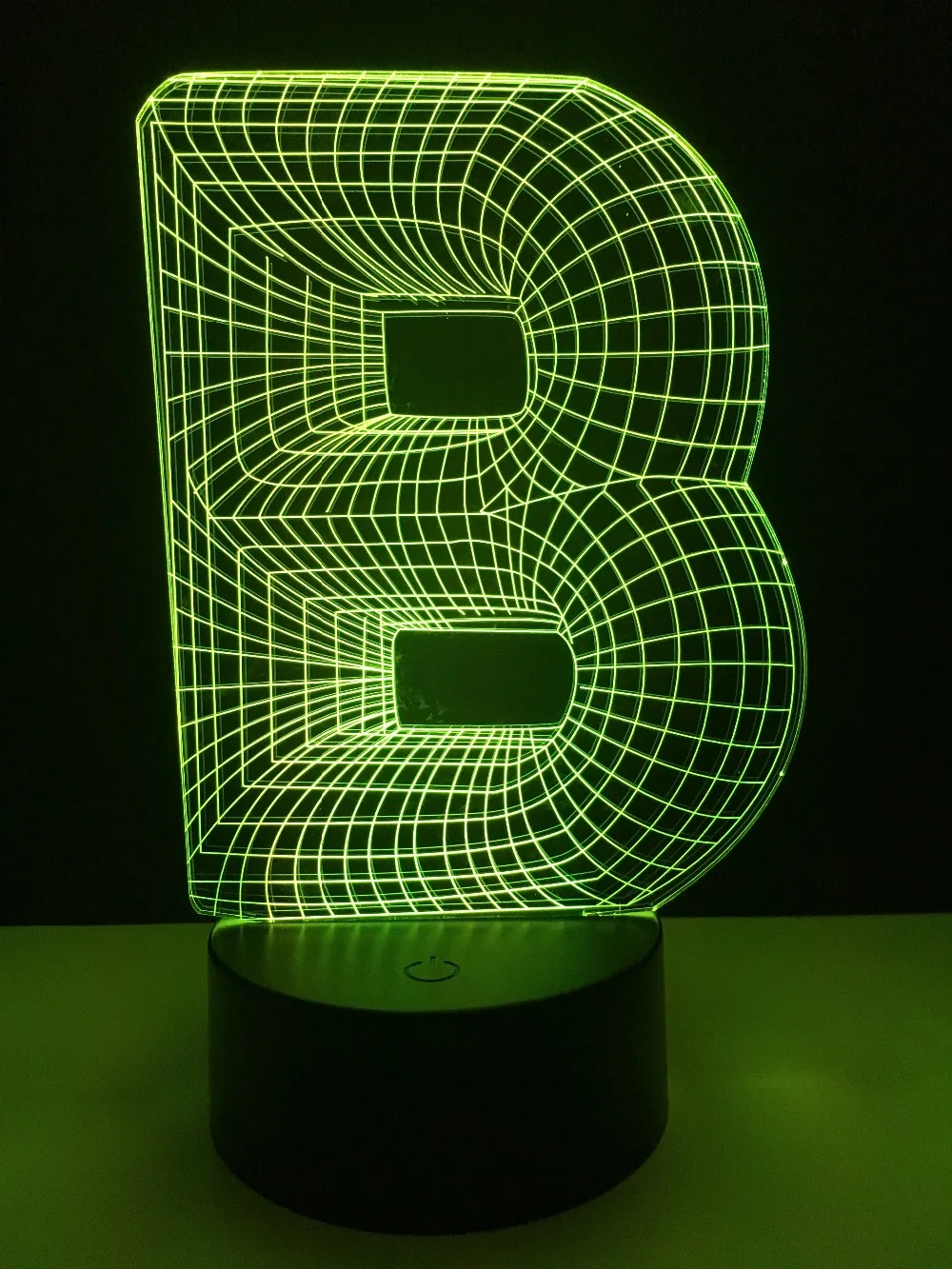 3D lampara letter B LED Lamp 7 color change Desk Table Bulb USB Touch Switch Remote Controller house decoration DIY name set | Лампы и