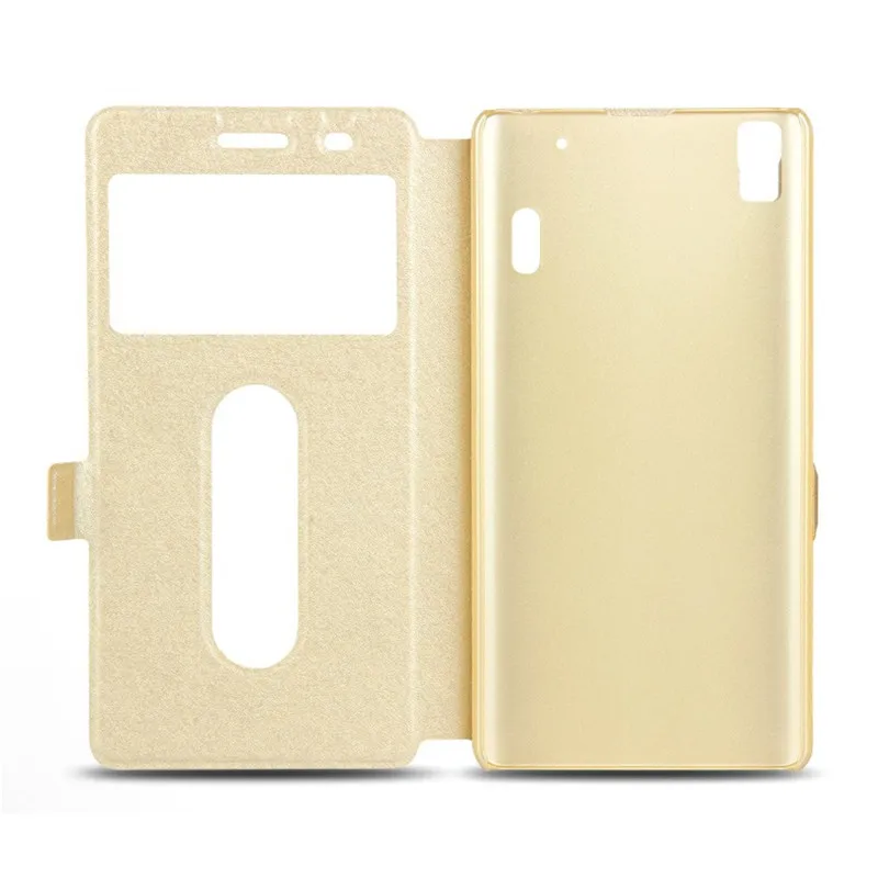 New Fashion For Lenovo K3 Note Case Leather Stand Cover K50 A7000 Double View Window Phone Cases Accessories | Мобильные телефоны и