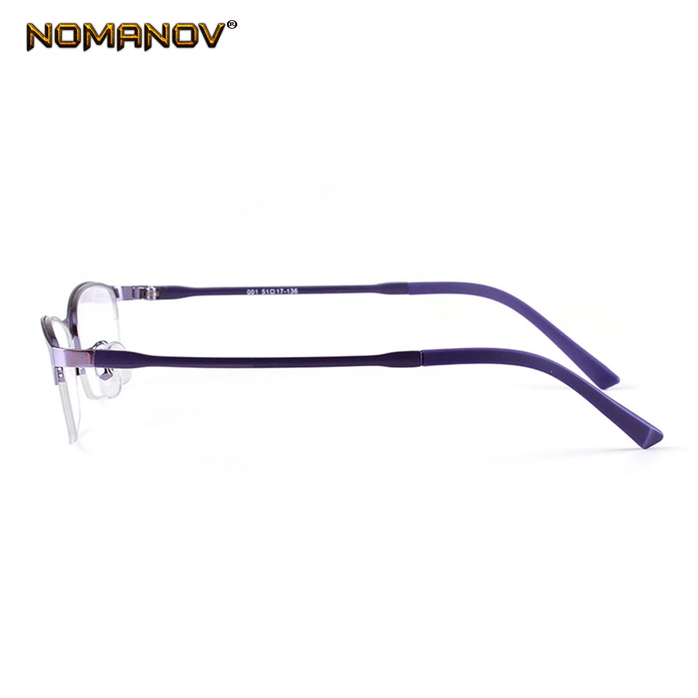 

Ladies Pink Purple Fashion Alloy and Tr90 Frame Custom Made Prescription Glasses Photochromic Grey/ Brown Myopia Near-sighted