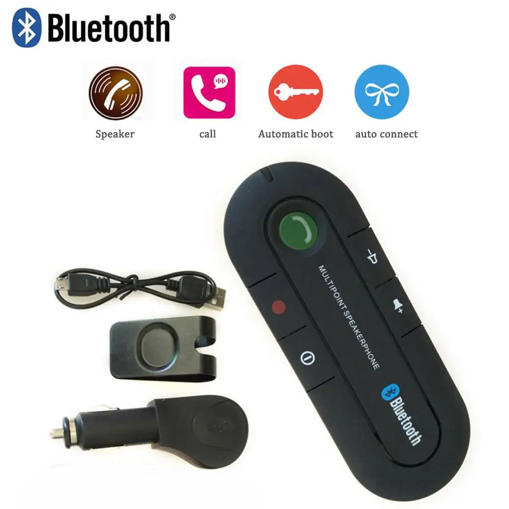 Автомобильный комплект громкой связи с Bluetooth беспроводной fm динамик для телефона