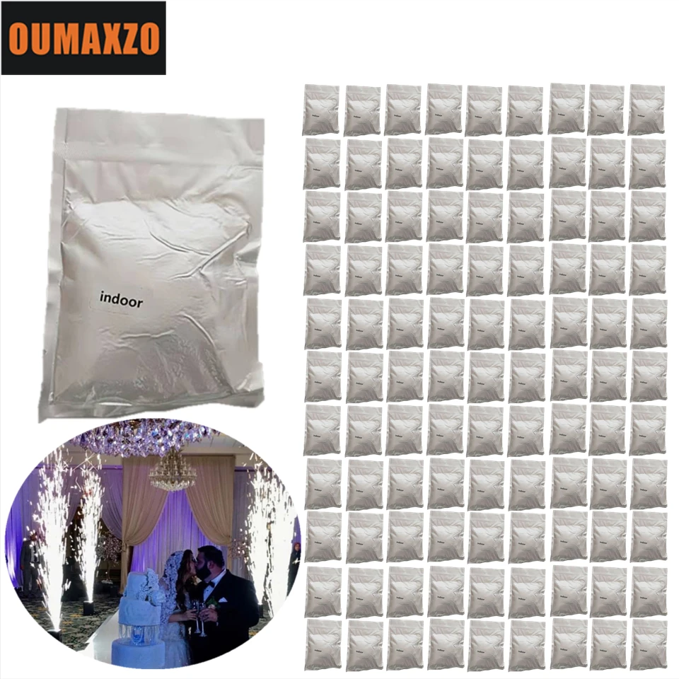 

100 Bags Ti Powder 200g/bag Material For Cold Spark Firework Machine In Wedding And Stage Effect