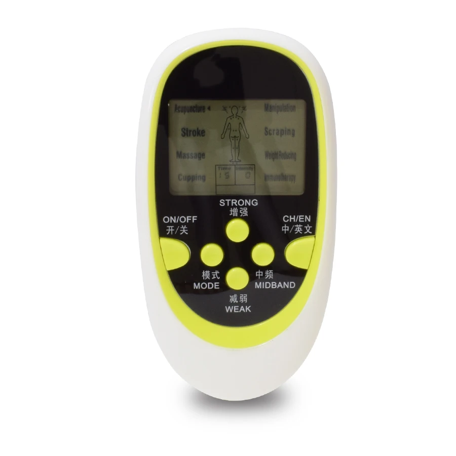 

2 channel output 8 electrode pads TENS EMS Massager Machine/TENS UNIT/Electronic pulse massager/Electrical muscle stimulator