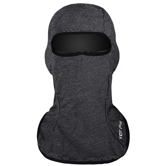 Gray Balaclava Mask WEST BIKING, дышащая, тонкая, велосипедная маска для лица, ледяная ткань, крутая, Балаклава, анти-УФ, ветрозащитная, для шоссейного, горного велосипеда, маска, велосипедная лицевая маска - Цвет: Gray Balaclava Mask