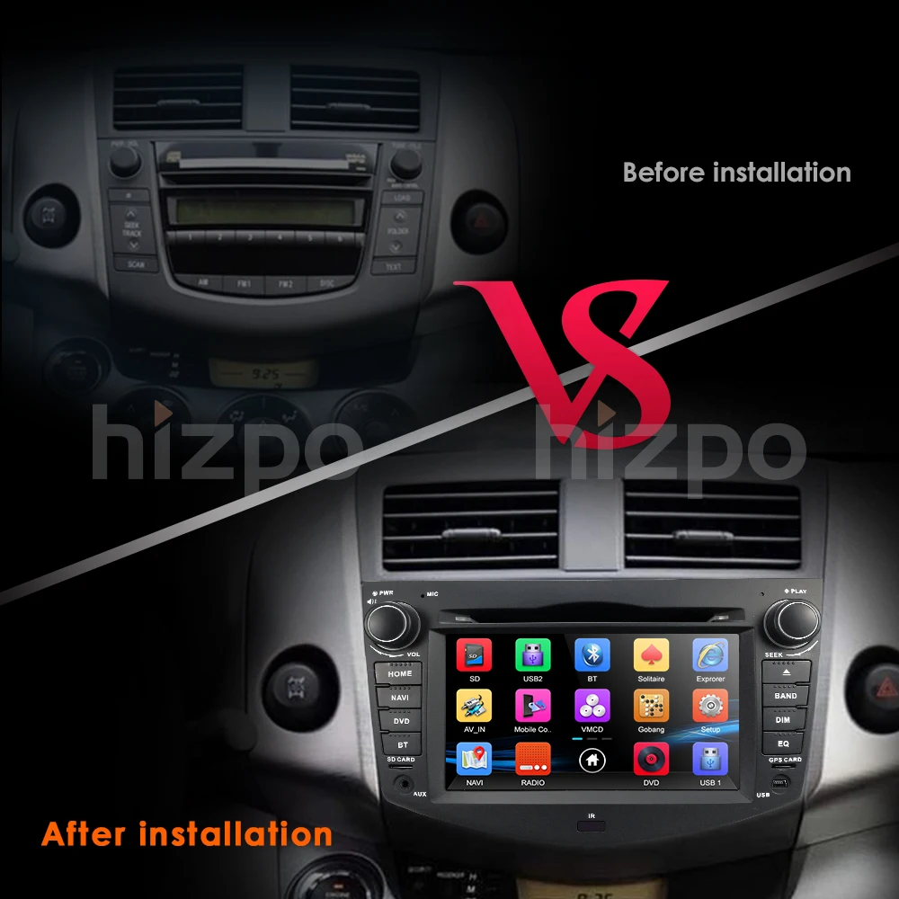 Автомагнитола Sat Nav dvd-плеер для Toyota RAV4 2006-2012 с gps навигацией Радио ТВ Стерео система Bluetooth и карта 8g