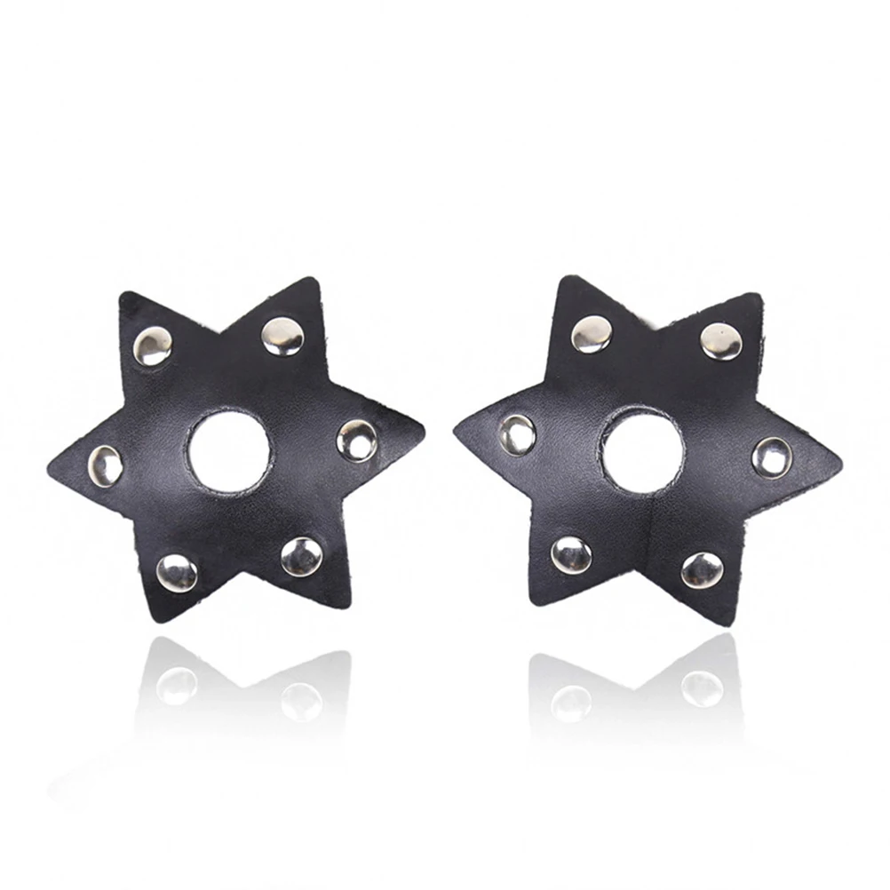 2pcs Womens Sexy Nipple Covers Disposable Pasties Breast Petal Pasty Pasties(Black