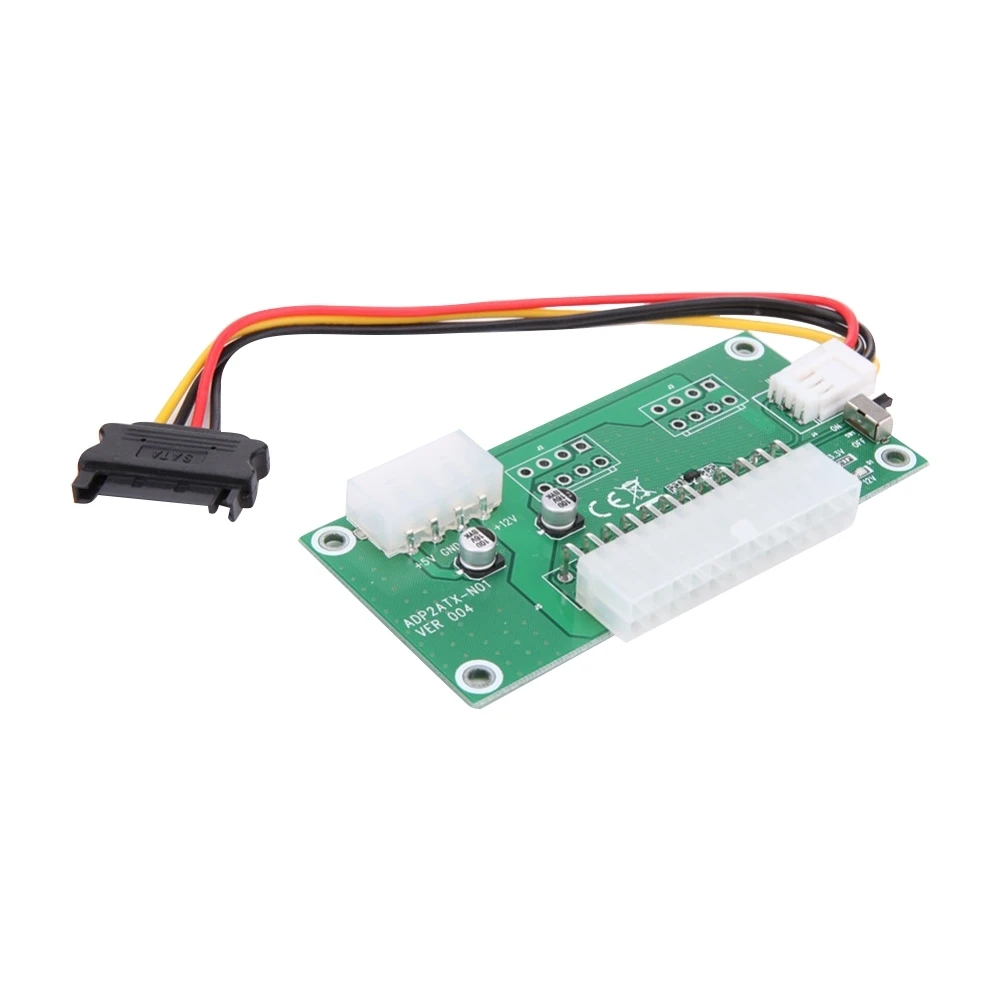 ПК настольный ATX 24 контактный двойной блок питания синхронный стартовый адаптер
