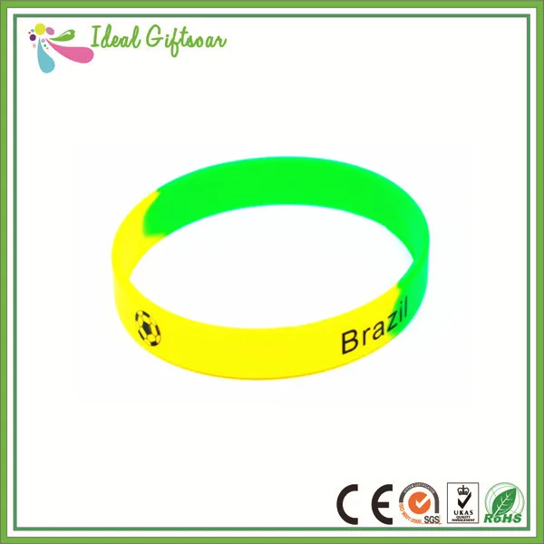 Оптовые браслеты из силиконового материала различных цветов на заказ