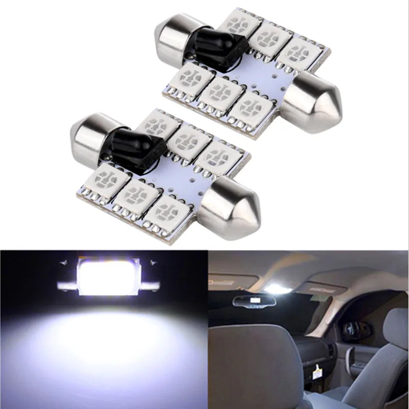 2x LED RGB интерьер автомобиля атмосфера купол свет лампа для чтения BMW E46 E39 E90 E60 E36 F30