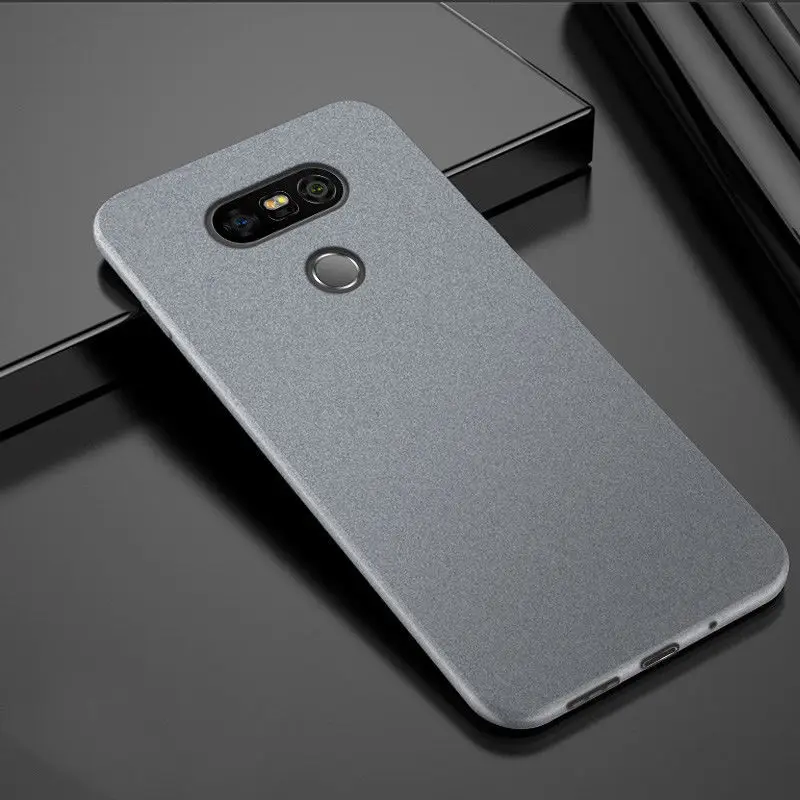 Gray Ультратонкий матовый чехол для телефона LG V40 G7 ThinQ V30 мягкий силиконовый защитный противоударный чехол для LG Q8 Q6 Mini G4 G5 SE G6 Coque - Цвет: Gray