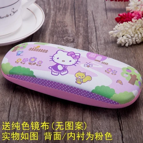 K Новое поступление KT Cat Girl близорукость Чехол для очков модный розовый hello kitty Студенческая портативная коробка для очков женский Чехол для очков s - Цвет: K