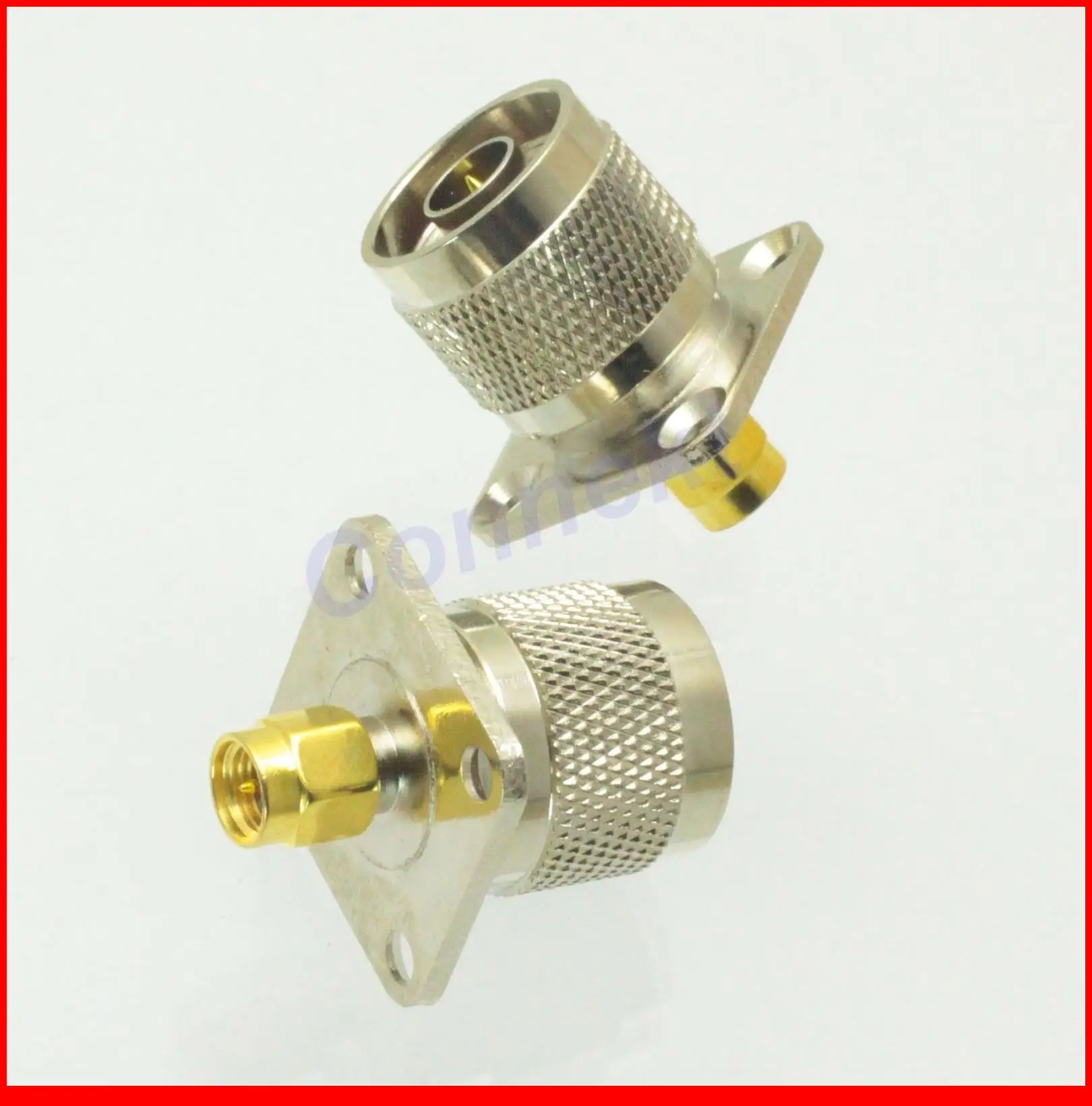 5 шт./лот штекер N к штекеру SMA фланцевое крепление RF адаптер Разъем 25 мм|plug adapter