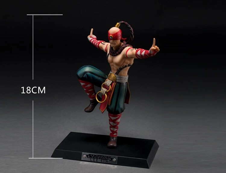 Игра ПВХ фигурка Yi Yasuo Lee Sin Коллекционная модель игрушки Рождественский подарок на день рождения - Цвет: without box