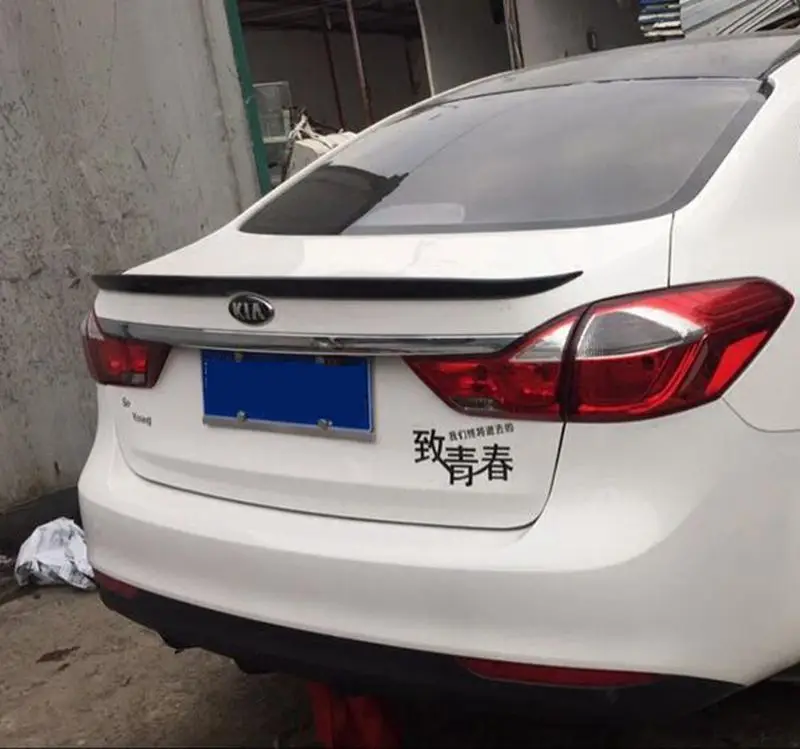MONTFORD для Kia Cerato K3 2016 2017 Авто ABS пластик Неокрашенный цвет задний Багажник крыло
