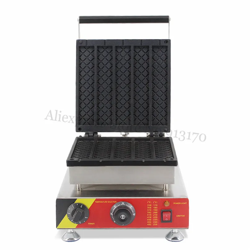 Антипригарная машина для вафель с длинными полосками коммерческая вафельница