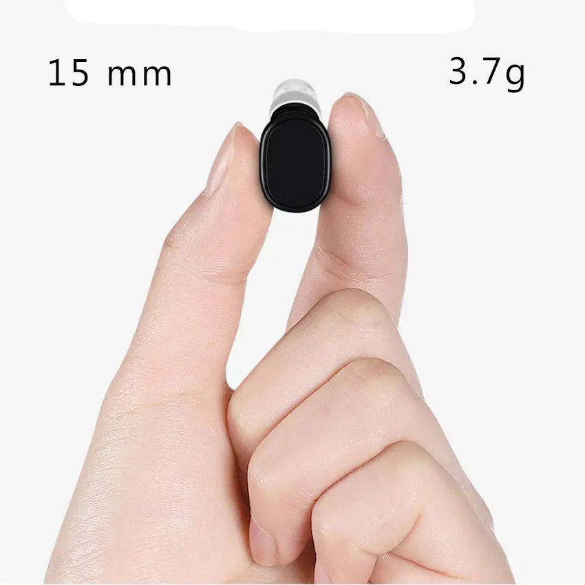 Миниатюрные наушники Aimitek X12 с Bluetooth беспроводные невидимые вкладыши магнитным