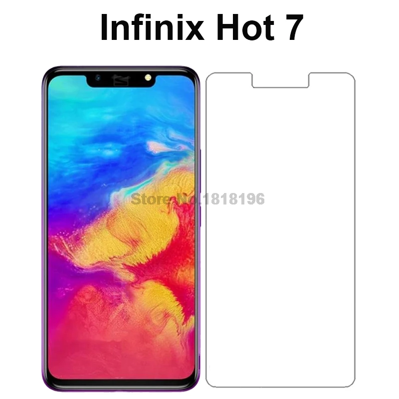 2 шт. закаленное стекло для Infinix Hot 7 защита экрана закаленная Защитная пленка
