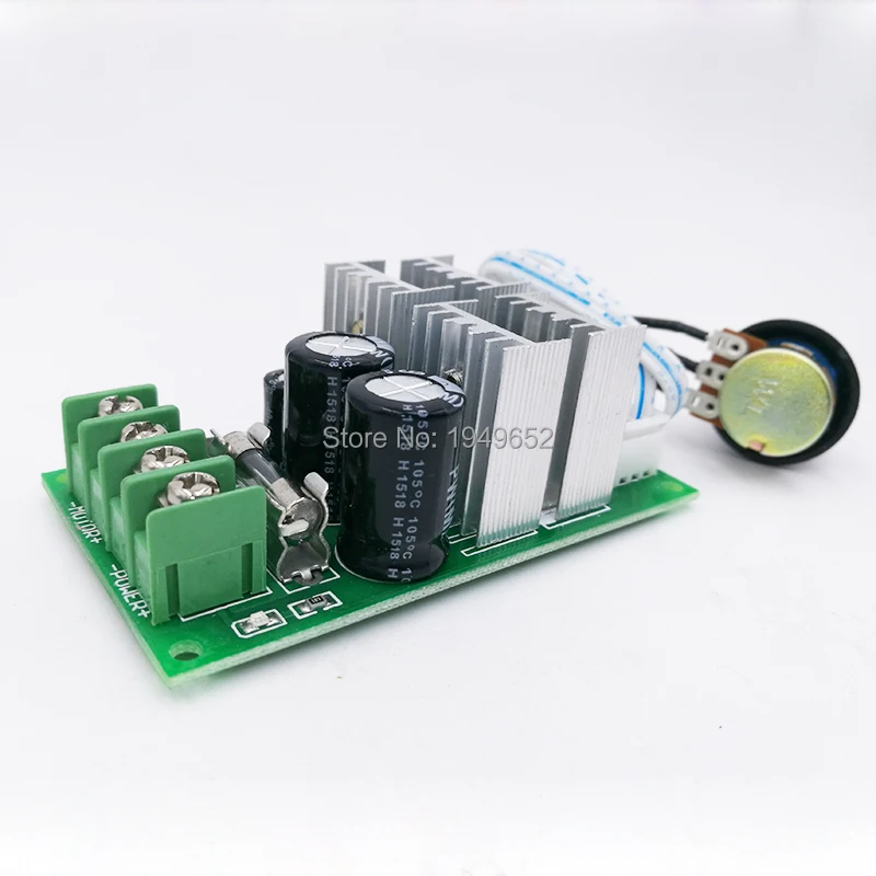 SCM 0-5V PWM DC щеточный регулятор скорости двигателя регулятор скорости 20A 0%- 10-55V