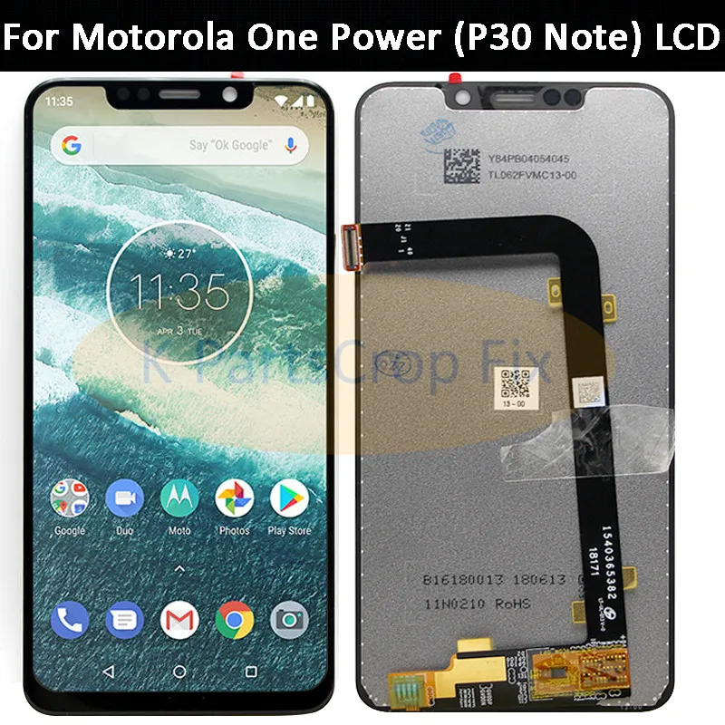 ЖК дисплей 6 2 дюйма для Moto OnePower сенсорный экран с дигитайзером замена стекла Motorola