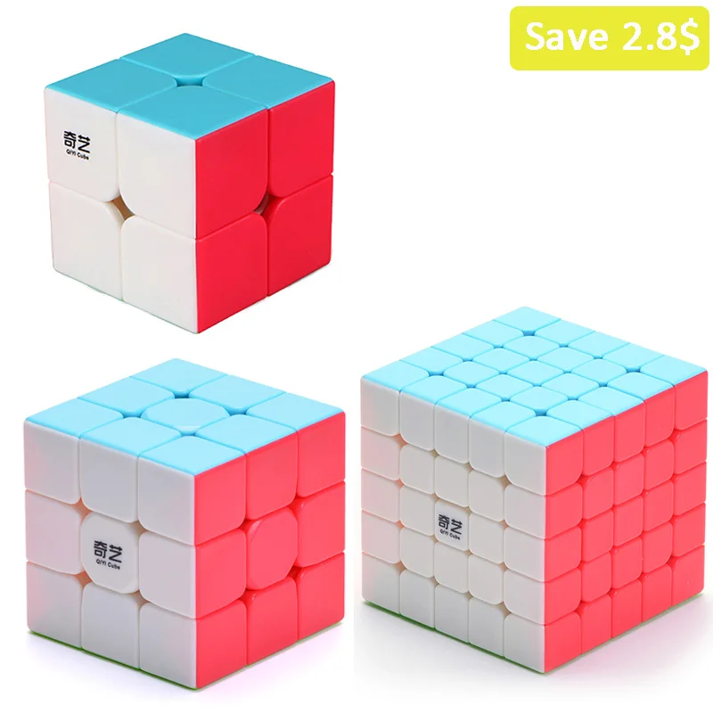 Qiyi 2x2 3x3 5x5 Qiyi qiyuan магический куб 2x2x2 3x3x3 5x5x5 megaminx Пирамида скоростной куб игрушки для детей головоломка скоростной куб детские игрушки Твердые - Цвет: Qiyi 2x2 3x3 5x5