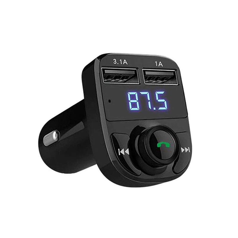 Двойной USB зарядный Автомобильный MP3 комплект беспроводной связи bluetooth для