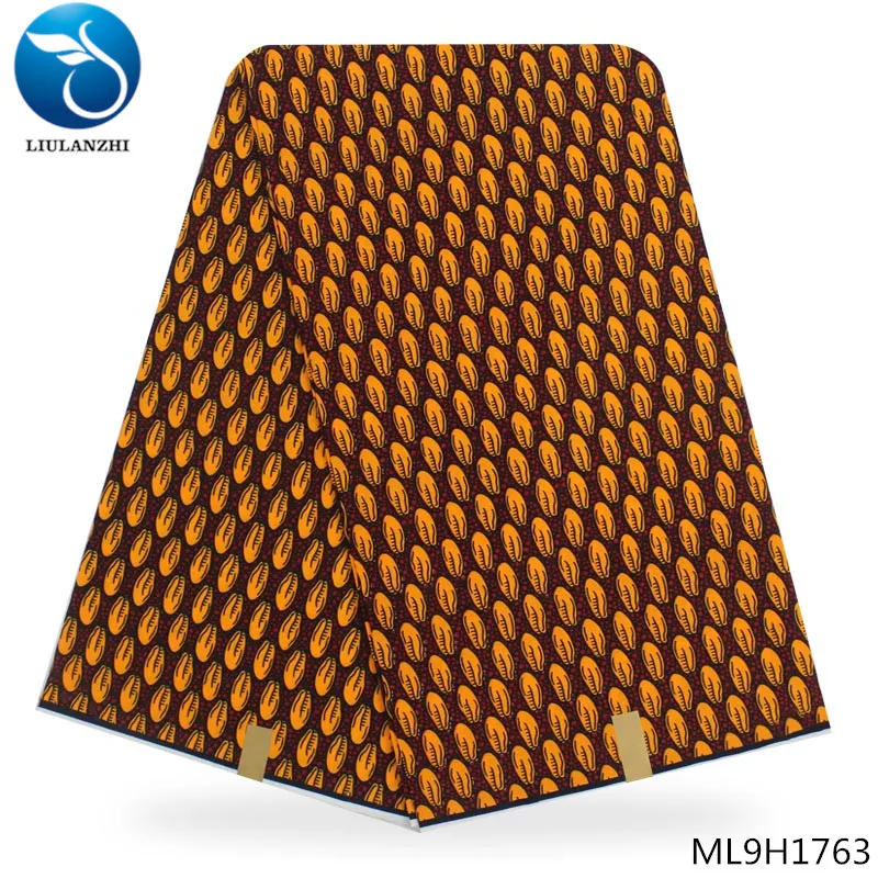 ML9H1763 LIULANZHI африканские принты воск хлопок голландский батик ткань тканый Африканский Воск голландские принты восковая ткань ML9H1750-ML9H1770 - Цвет: ML9H1763