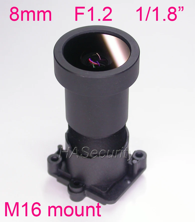Звезда светильник F1.2 проема 8 мм объектив 2MP 1/1.8 &quotформат вывода изображения