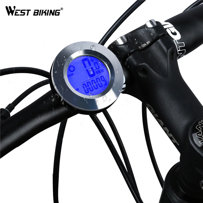 WEST BIKING велосипедный компьютер беспроводной IP65 Водонепроницаемый Автоматический