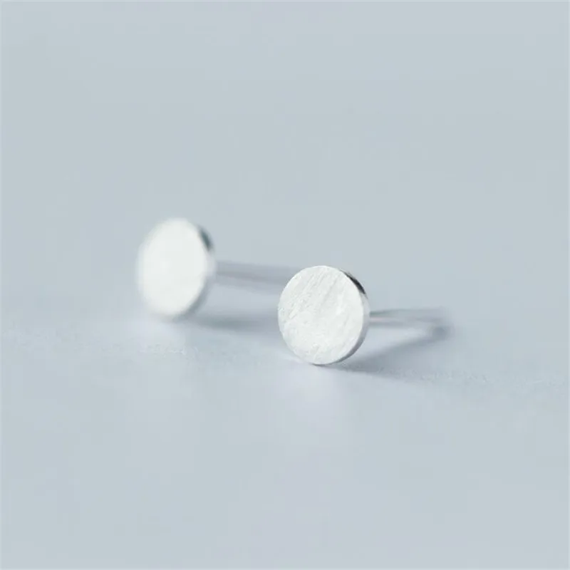 Женские Матовые Круглые Серьги Модные Изящные круглые серьги в простом стиле