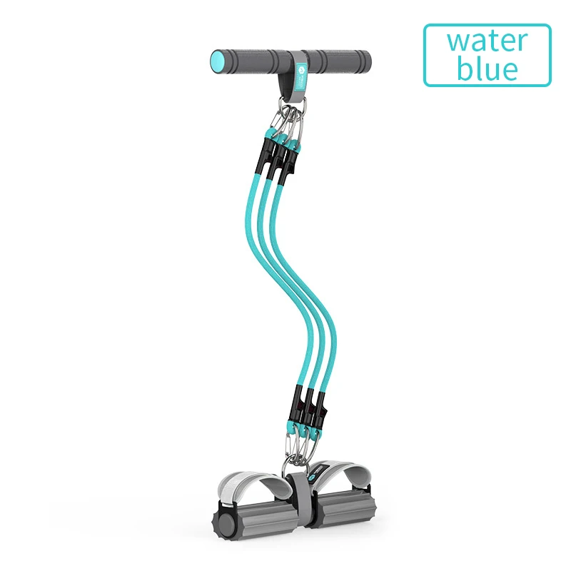 Water Blue Растяжитель для сидения, фитнеса, Эспандеры для домашних упражнений, для спорта, для уменьшения живота, талии, голеностопа, ралли, тренировки, резиновые ремни - Цвет: Water Blue